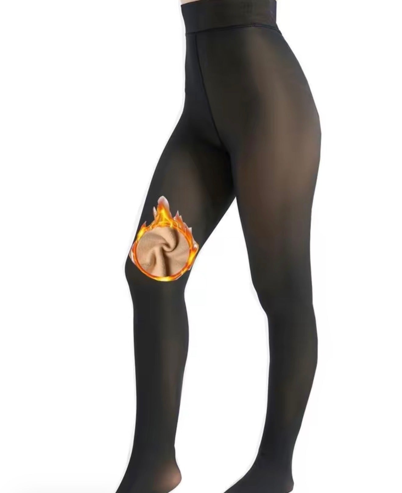 Dark Brown - Fleece Lined Leggings
